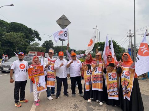 Upaya Meningkatkan Elektoral, PKS Palembang Mengadakan Kegiatan Flashmob